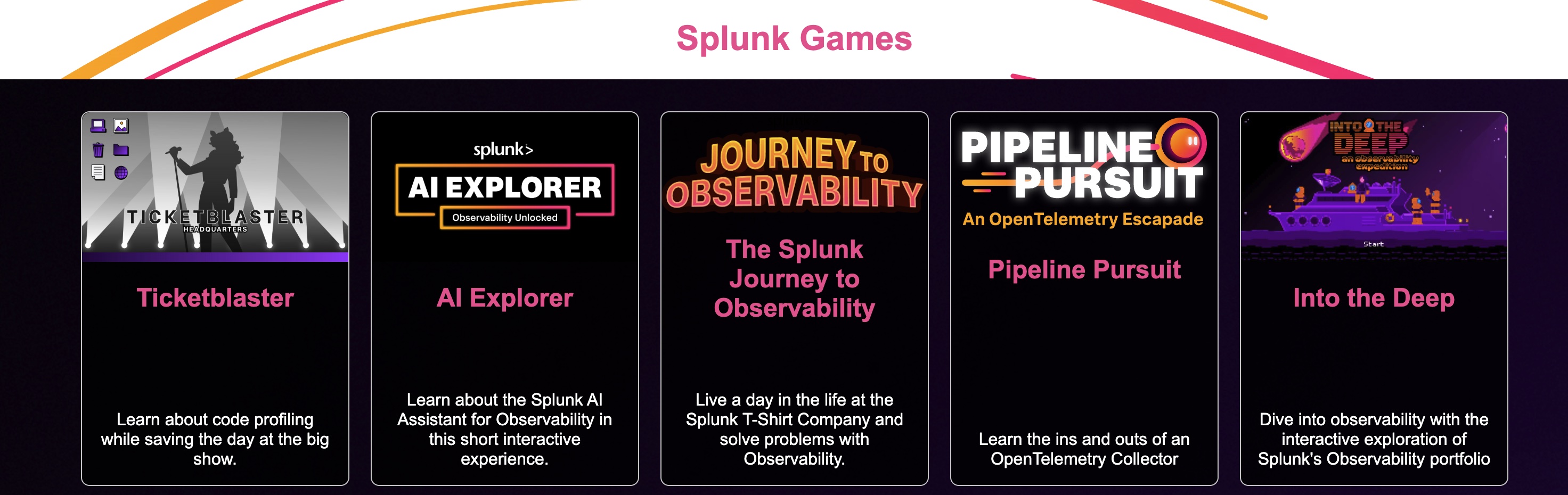 Collection of Splunk observability games