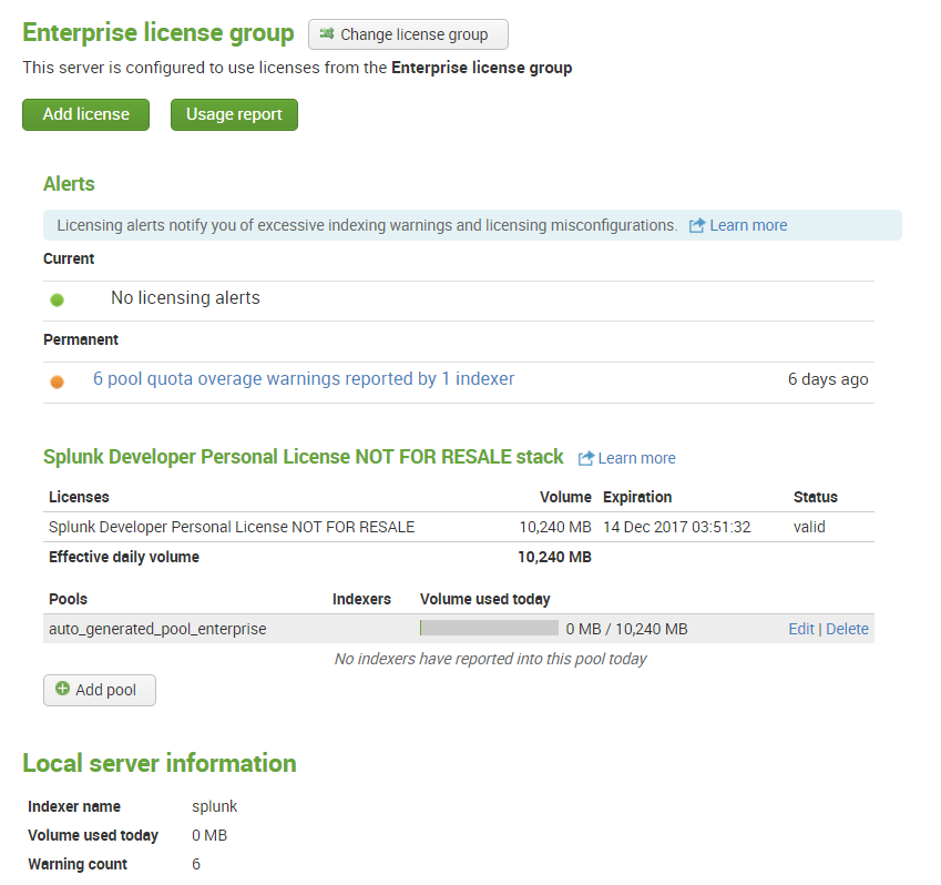 Error in 'litsearch' command Your Splunk license Splunk Community