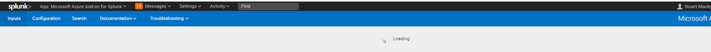 Broken Azure app menu