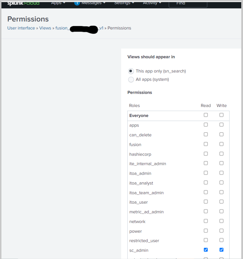screen shot of what permissions are for original object I want to delete
