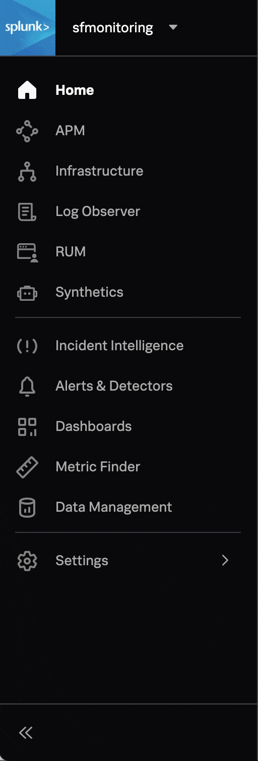 Splunk Observability Cloud Updated Settings Navi... Splunk Community
