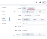 This screen image shows options for updating the overlay format options with the threshold field.