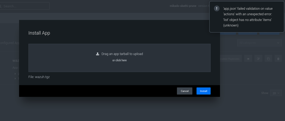Error message for array [ ]