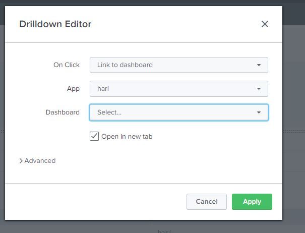 edit Drill down box